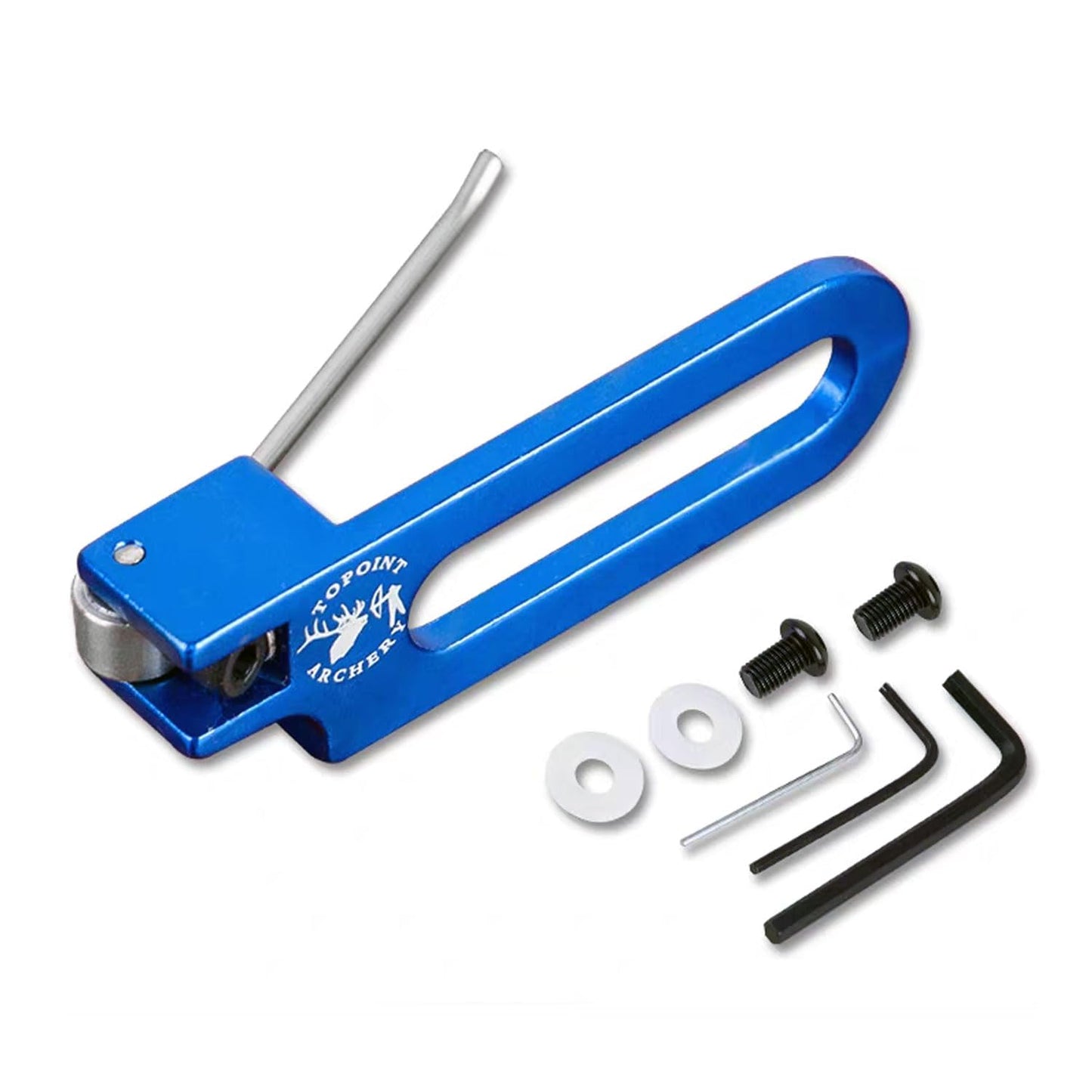 FUNTRESS Arrow Rest Right Handed Adjustable Backside Achery Set for Recurve Bow (Right-Hand, Blue)