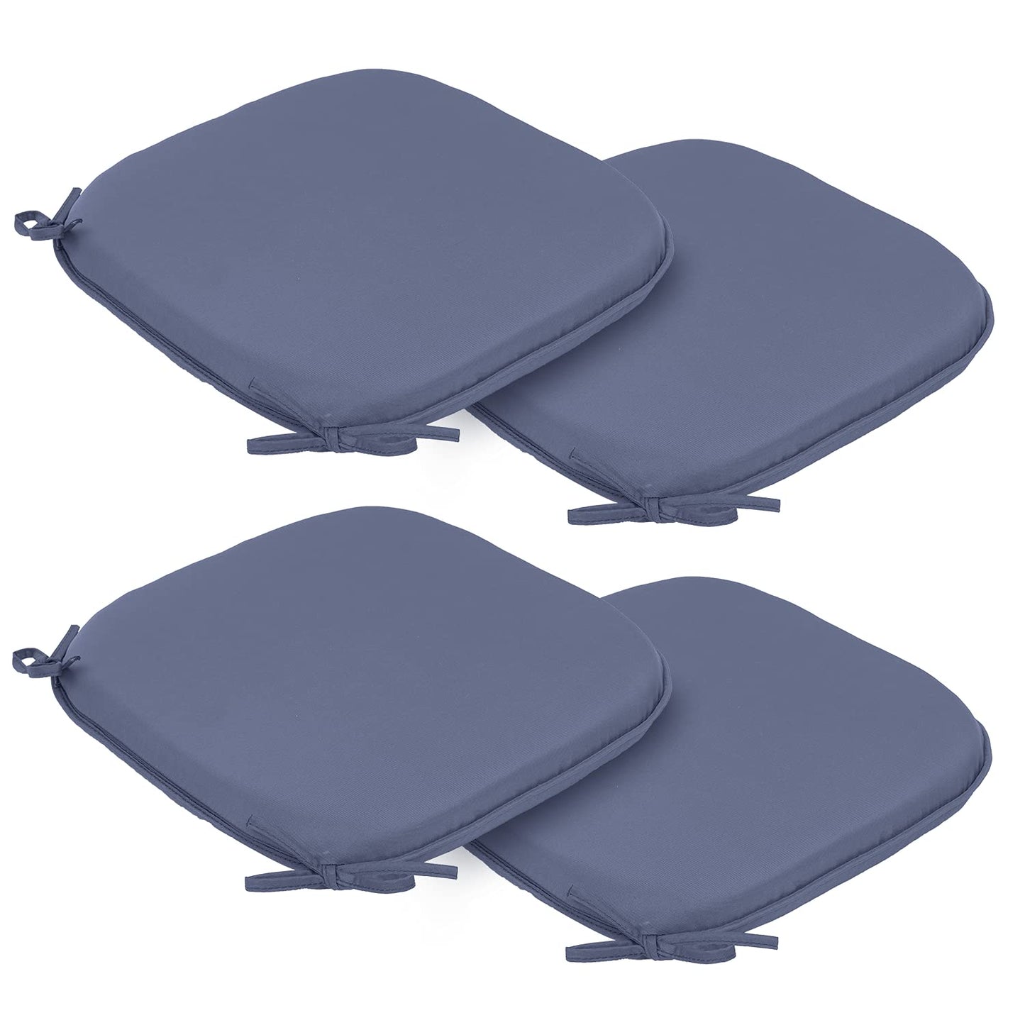 RACE LEAF Garden Chair Cushions outdoor seat cushions waterproof cushionsChair Pads,Seat Pads for Dining Chairs,Cover Indoor Outdoor Seat Pad Cushions,for Your Living Room(round Pack of 4, light grey)