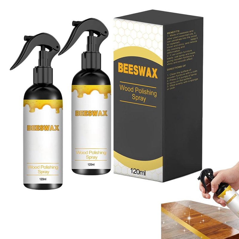 SICOSPI Beeswax Wood Polish, 2026 Upgraded Natural Beeswax Spray, Bees Wax Furniture Polish And Cleaner, for Living Room, Kitchen, Wooden Furniture and Floor (1)