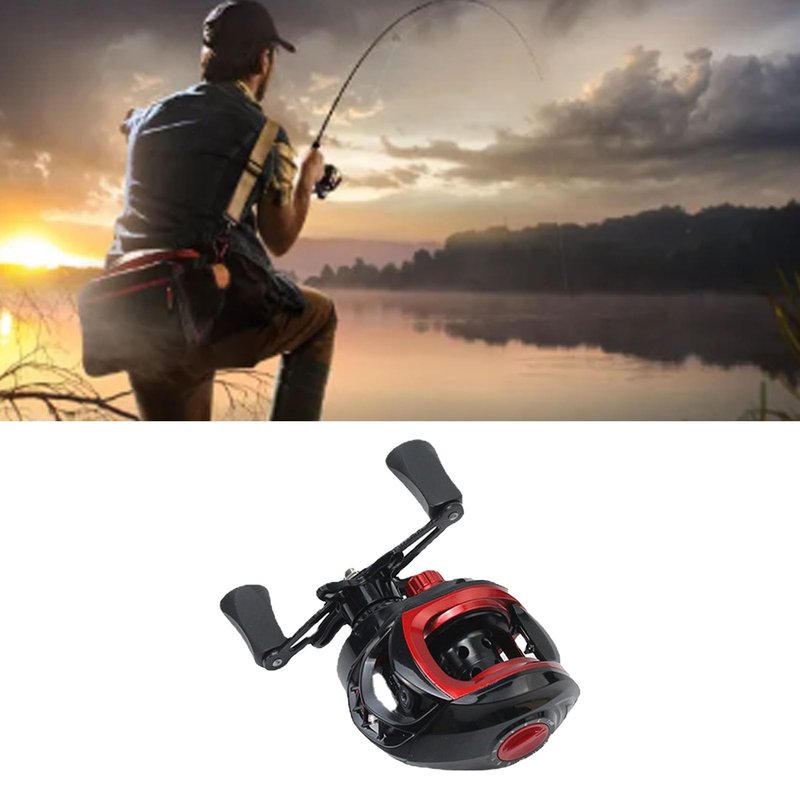 ZAWELIYO Fishing Reels Baitcasting Reel Reinforced 7.2:1 Gear Ratio, 8kg Brake, Long Cast Spool, Powerful Smooth Baitcaster for Inshore Fishing