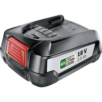 Bosch 1600A005B0 Battery Pack PBA 18V 2.5Ah W-B, 18 V, Black