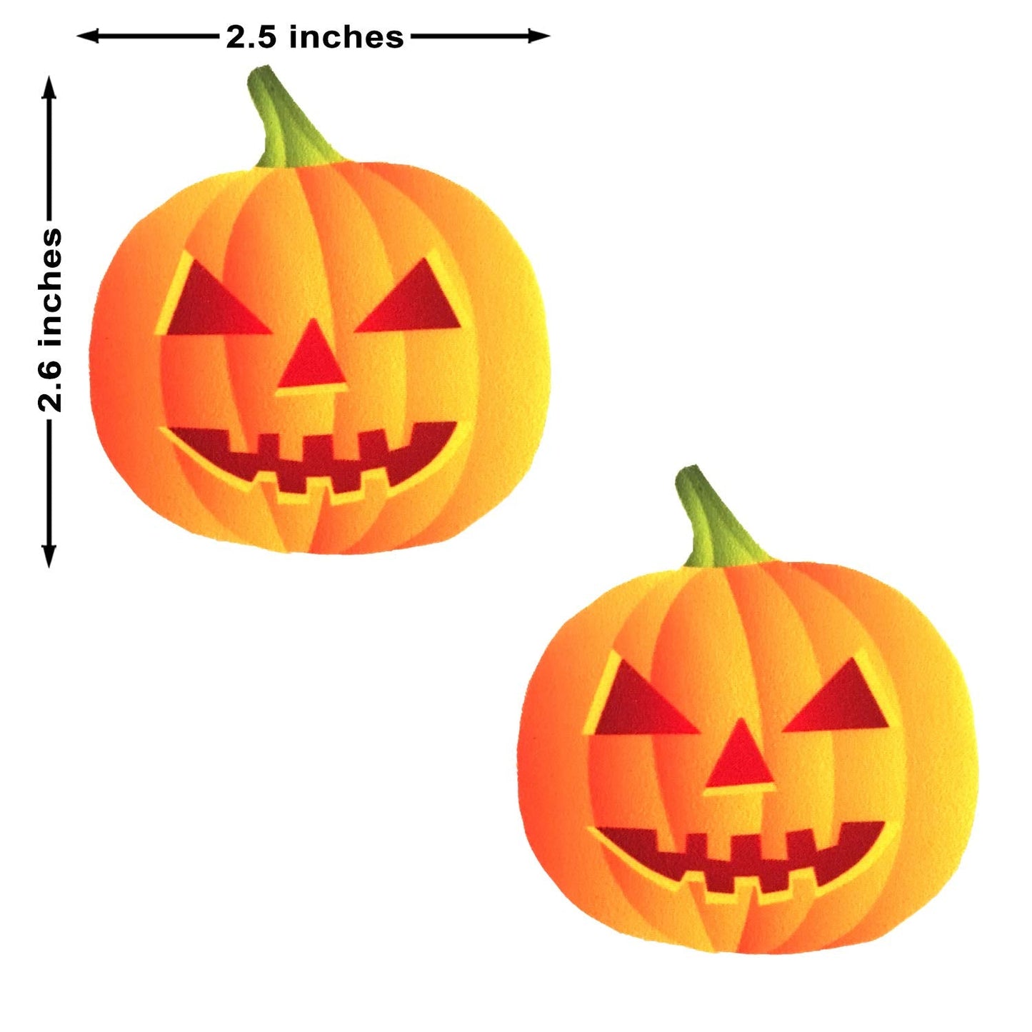 Neva Nude Spooktacular Blacklight Pumpkin Nipztix Pasties Nipple Covers for Festivals, Raves, Parties, Lingerie and More, Medical Grade Adhesive, Waterproof and Sweatproof, Made in USA