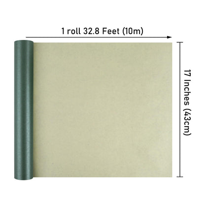 NESCCI Dark Green Matte Wrapping Paper,Solid Color Pearly-Lustre Paper,Gift Wrapping Paper,Perfect for Wedding,Valentine's Day,Birthday, Christmas,Baby Shower,DIY Bouquet (17 Inches X 32.8 Feet)