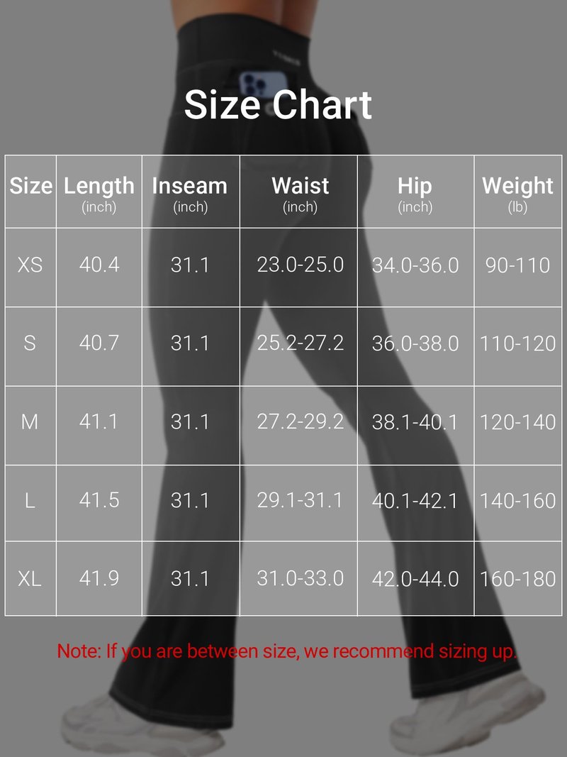 YEOREO CoreFlex Women Workout Mini Flare Leggings with Pockets Hidden Scrunch High Waisted Cargo Gym Casual Denim-Look Yoga Pants Black L