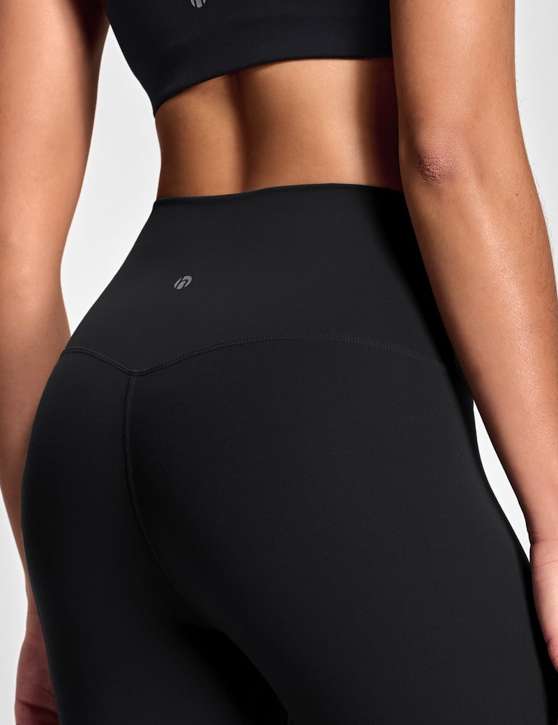 HeyNuts Workout Pro High Waisted Yoga Capris Leggings for Women, Tummy Control Compression Running 3/4 Cropped Pant 21'' Black XXL(16)