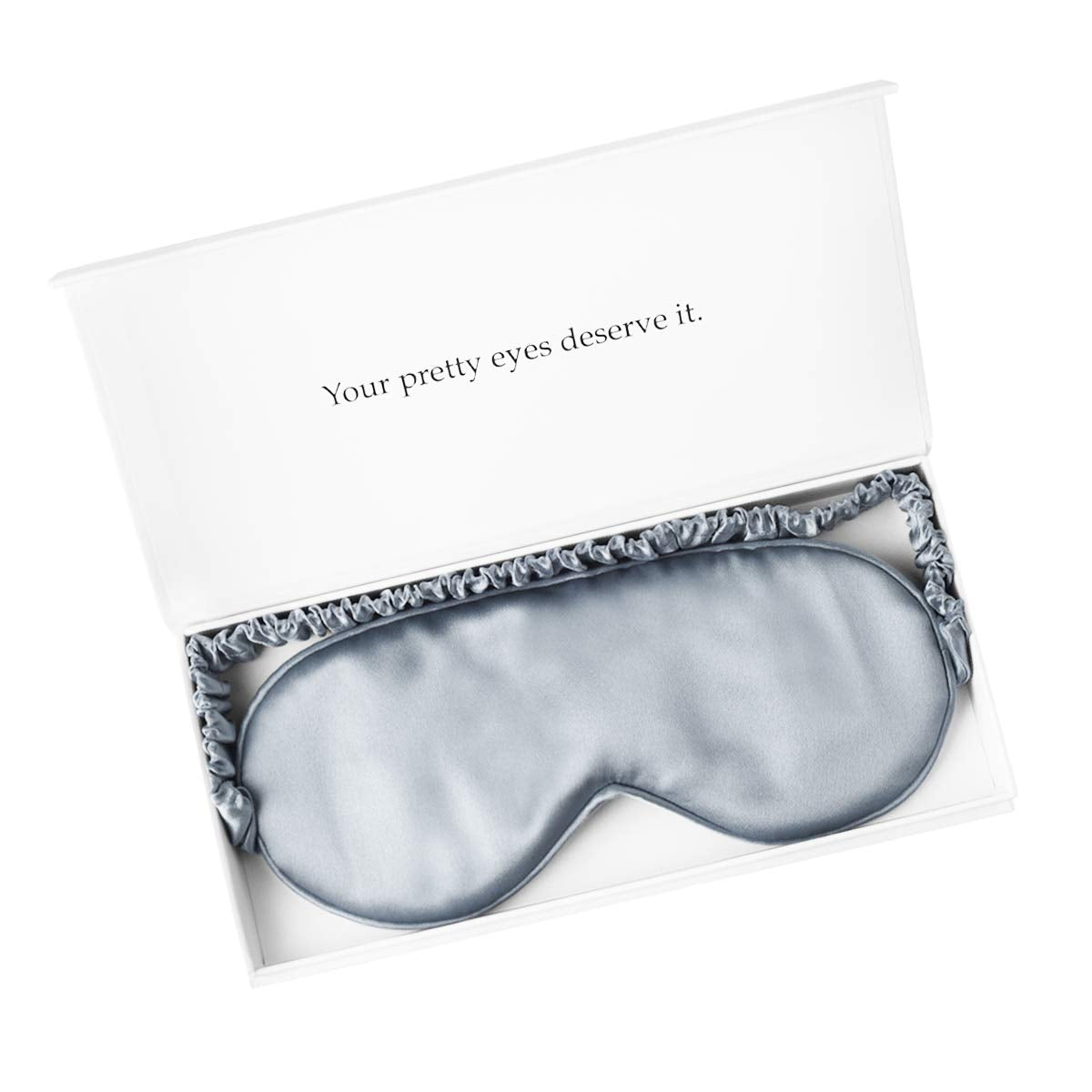 Silk Sleep Mask Light Blocking Luxury 100% Mulberry 19mm Silk Eye Mask Eye Cover Blindfold Ultra Soft Light & Comfy Anti Aging Skin Care with Travel Bag Gift Package