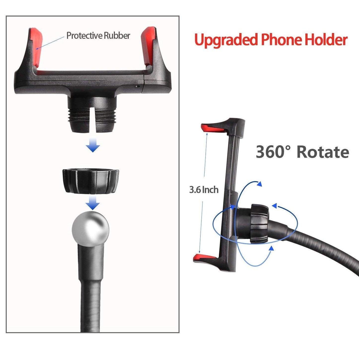 Selfie Ring Light with Cell Phone Holder for Live Streaming/Makeup