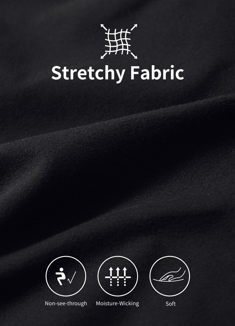 baleaf Biker Shorts Women Yoga Gym Workout Spandex Running Volleyball Tummy Control Compression Shorts with Pockets Soft 8" Black M
