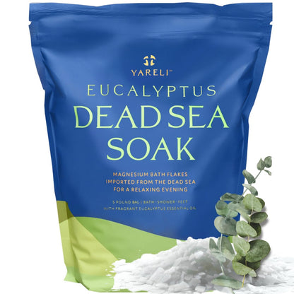Yareli Magnesium Flakes, 15lb, Dead Sea Bath & Foot Soak, Alternative to Epsom Salt with Over 800,000mg of Magnesium Chloride Per Bag