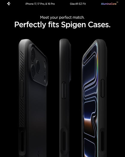 Spigen Tempered Glass Screen Protector [GlasTR EZ FIT] designed for iPhone 14 Pro Max [Case Friendly] - Sensor Protection / 2 Pack