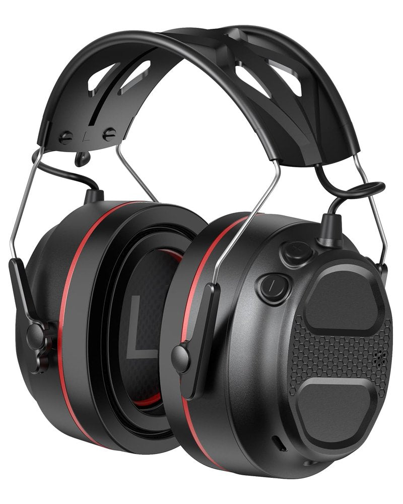 Electronic Hearing Protection with 4X Sound Amplification Earmuffs, Gel Bluetooth 6.0 Ear Protection Ear Muffs, 30dB NRR with Rechargeable 120H Playtime Earmuffs for Workshops, Mowing, Shooting Range