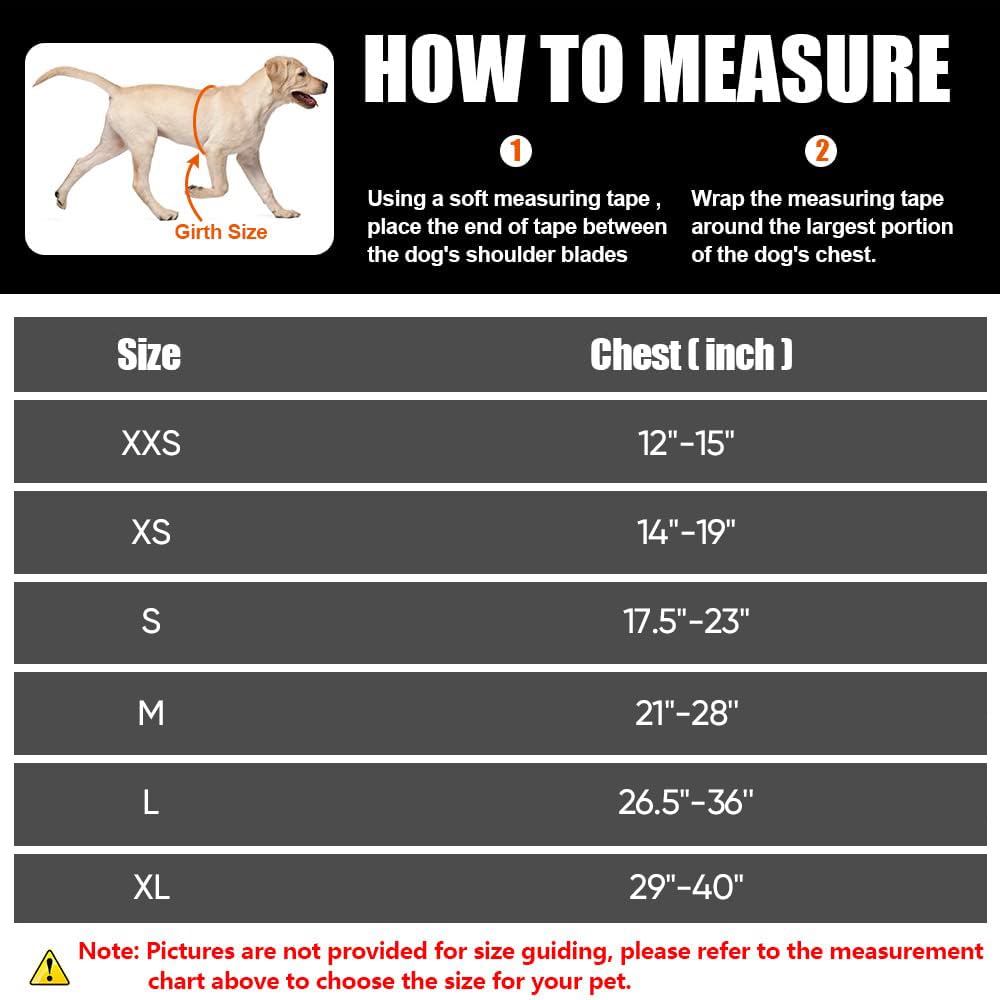 Dog Vest Harness and Patches Set, Animire in Training Service Dog Harness with 10 Dog Patches, Reflective Dog Vest with Handle for Small, Medium, Large, and Extra-Large Dogs