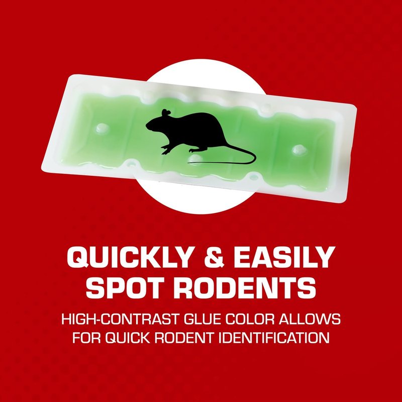 Tomcat Super Hold Glue Traps - Effective Rat & Mouse Control | Ready-to-Use, 2 Traps