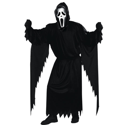 Fun World mens Adult Scream Ghost Face Costume, Black, One Size US