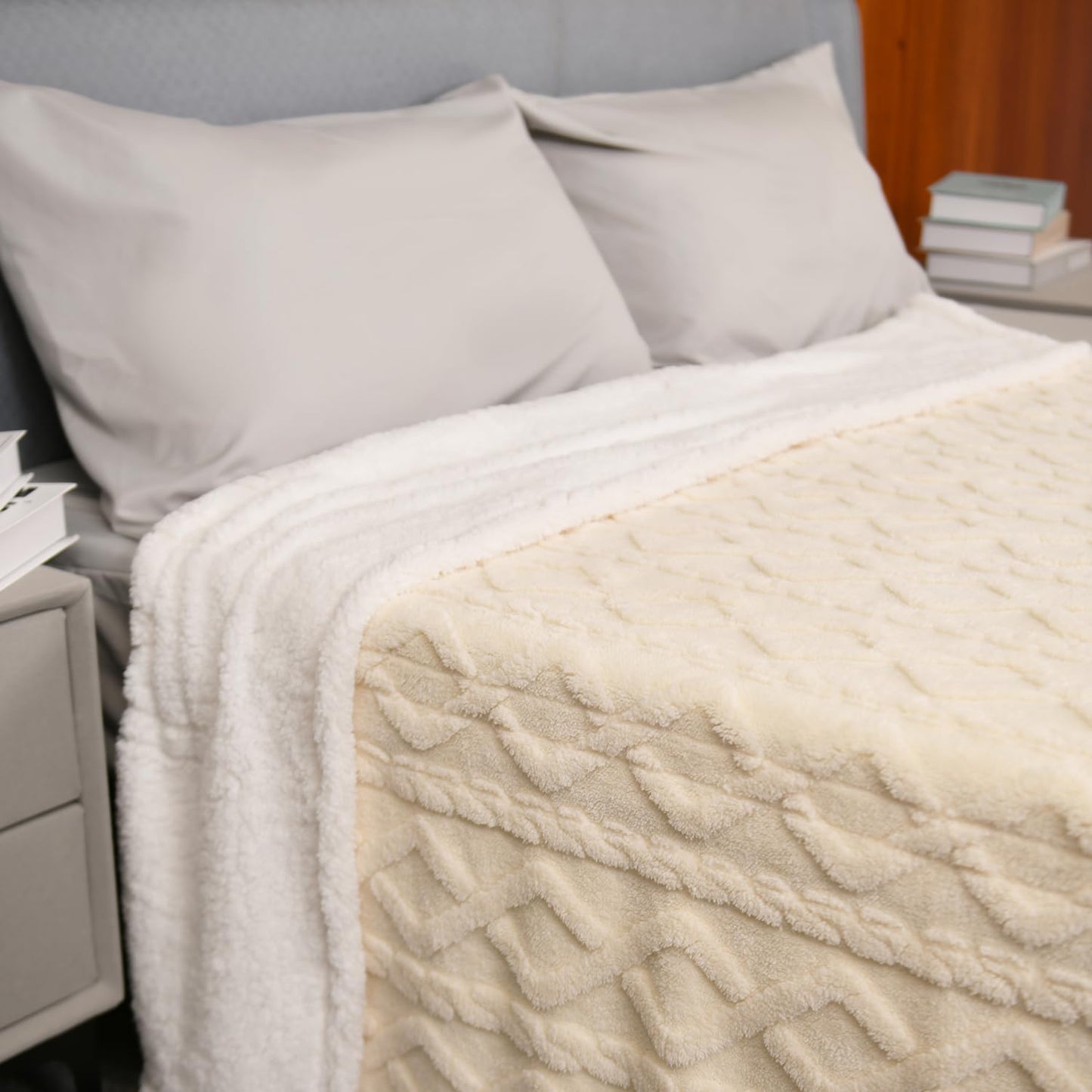 MERRYLIFE Heated Blanket Cozy Soft Electric Blanket with 4 Heating Levels&8 Hours Auto Off Overheat Protection Machine Washable UL&FCC Certification Use for Home Couch (Cheetah,50" 60")