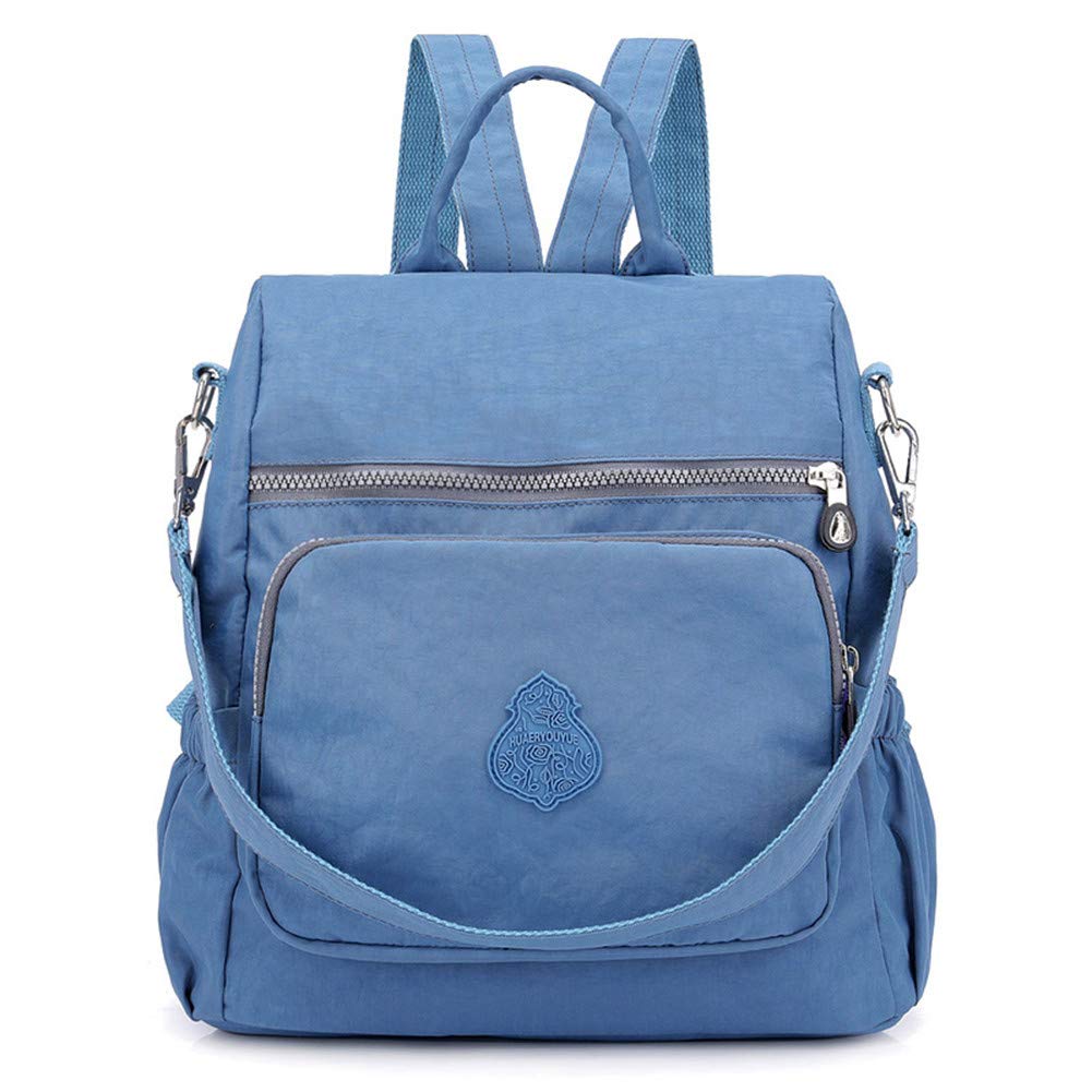 Estwell Women Backpack Ladies Rucksack Handbag Anti-theft Waterproof Nylon School Bag Travel Casual Daypack Fashion Shoulder Bag, Blue