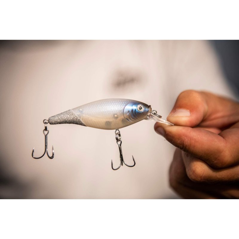 Berkley Flicker Shad Shallow Fishing Lure, Blue Tiger, 2/7 oz, 2 3/4in | 7cm Crankbaits, Size, Profile and Dive Depth Imitates Real Shad, Equipped with Fusion19 Hook