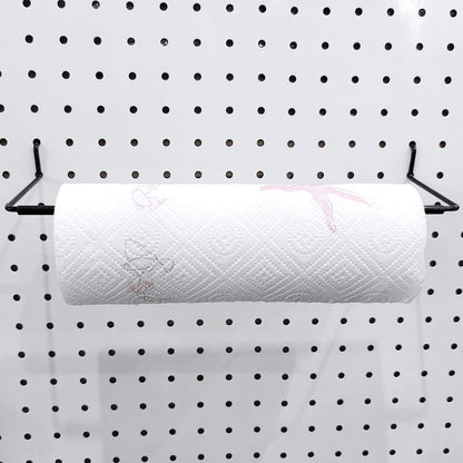 5 Pack Extendable Pegboard Paper Towel Holder,Pegboard Hook for Workshop,Garage,Kitchen,Laundry Room,Bathroom etc.
