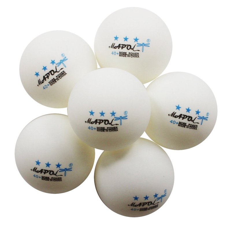 MAPOL 50 White 3-Star Table Tennis Ball Premium Training Ping Pong Balls