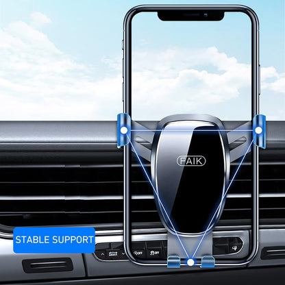 Car Phone Holder for Auto Interior Accessories Best Cell Phones Mount Cellphone Mobile Cradle Charging Navigation Bracket Air Vent Accessory, Silver