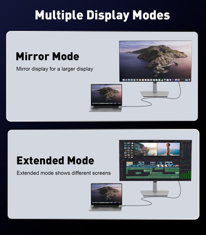 HDMI to VGA Adapter Cable 6FT [Metal Case, Nylon Cable] 1080P@60Hz HDMI Male to VGA Male Uni-Directional Braided Cord for Computer, Laptop, Monitor, Roku, Xbox, Graphics Card More