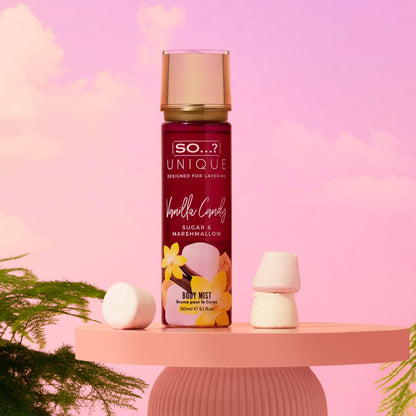 So...? Unique Vanilla Candy Body Mist - Delightful Perfume for Women - Sweet, Fruity Vanilla Perfume with Peach and Rose - Gifts for Women - 5.1 oz