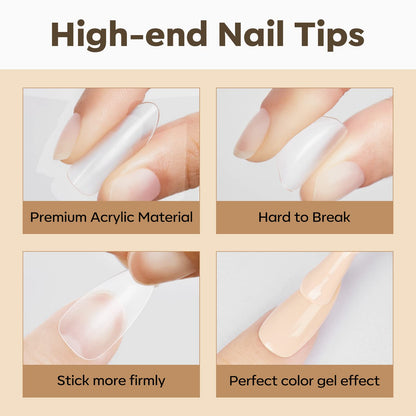 modelones 9 in One Gel Nail Glue Brush On Nail Glue 15 ml for Tips, Rhinestones, Base Coat, Blooming Art Gel Kit for Press on Nails Acrylic Tips U V Lamp Needed 2Pcs