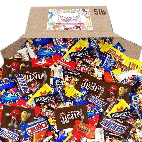 Chocolate Candy variety pack - 5 pound, Assorted Bulk Chocolate Mix, Office Candy Assortment for Birthday Party, Kids, College Students & Adults.