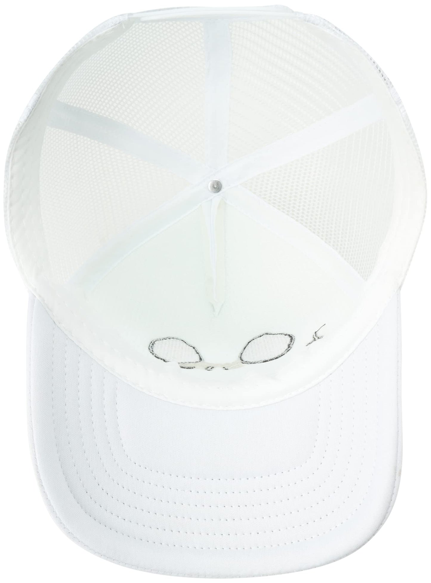 Disney Nightmare Before Christmas Trucker Hat, Snapback Baseball Cap for Men, Jack Skellington White