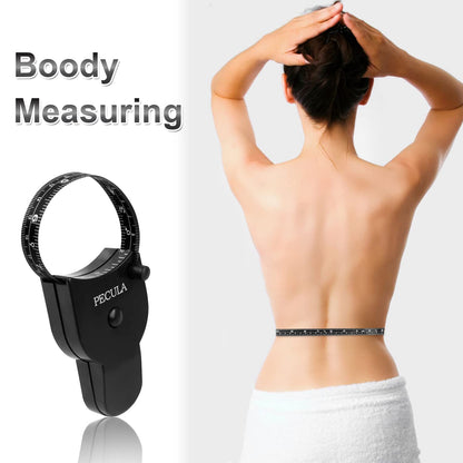 Body Measuring Tape 60 inch, Body Tape Measure, Lock Pin and Push Button Retract, Body Measurement Tape, Black