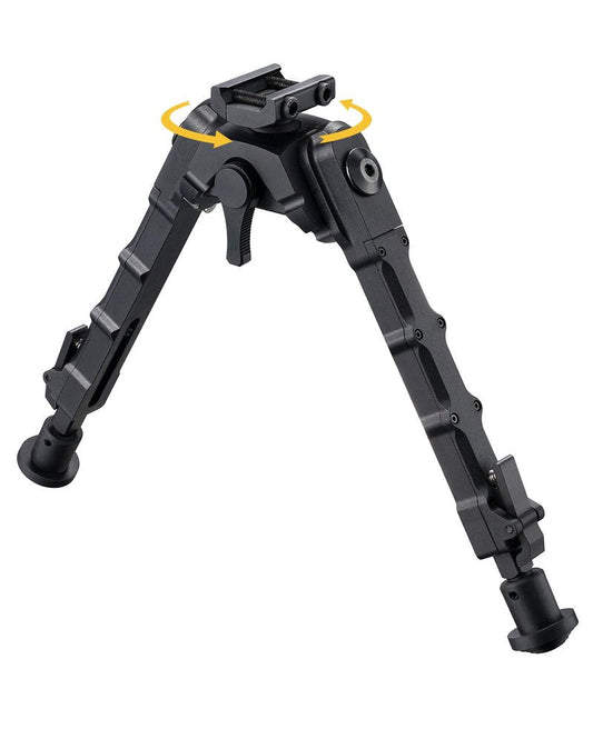 CVLIFE Rifle Bipod Picatinny Bipod 360 Degrees Swivel Tilt Foldable for Hunting and Shooting
