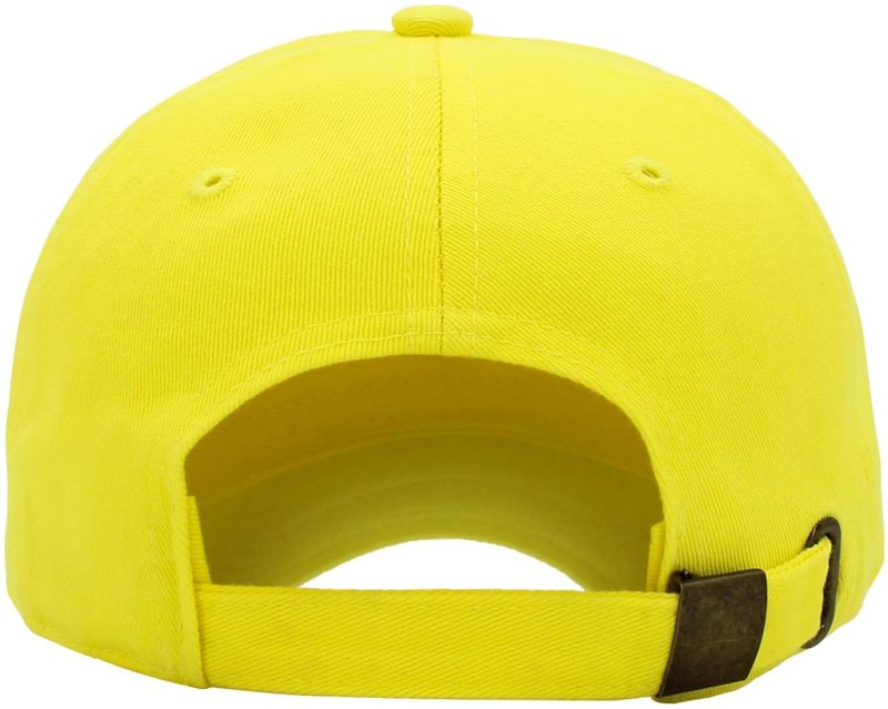 KBETHOS KB-Low Classic Cotton Dad Hat Adjustable Unconstructed Plain Cap - Yellow, One Size