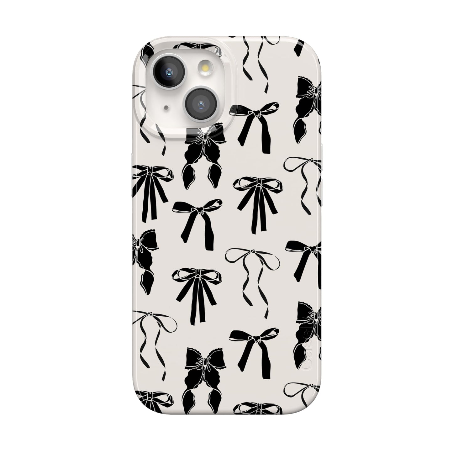 Casely iPhone 15 Plus Case | Fit Check | Neutral Checkerboard Checkered Classic Case | Compatible with MagSafe