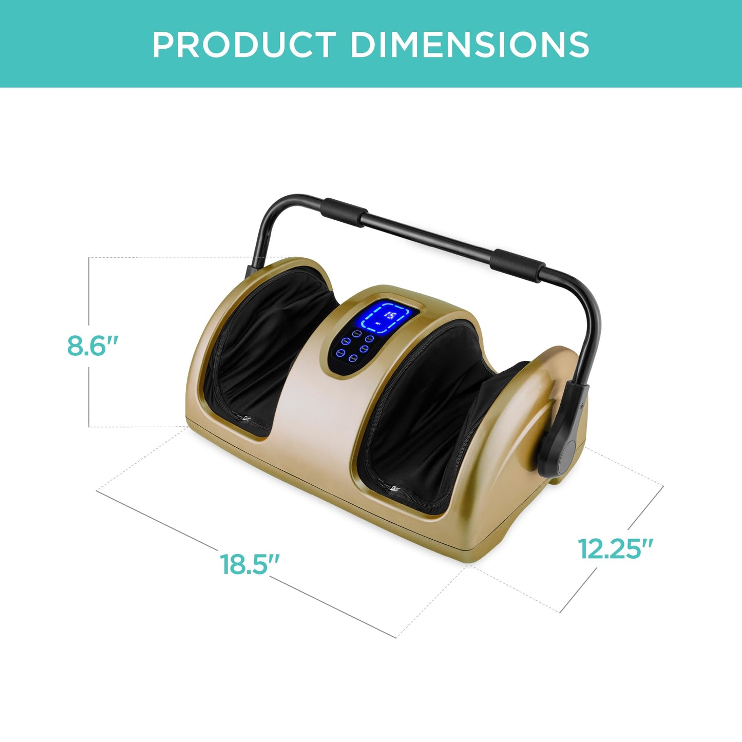 Best Choice Products Heated Shiatsu Foot Massager for Pain Relief, Plantar Fasciitis, Neuropathy, Blood Circulation w/Compact Design - Burgundy