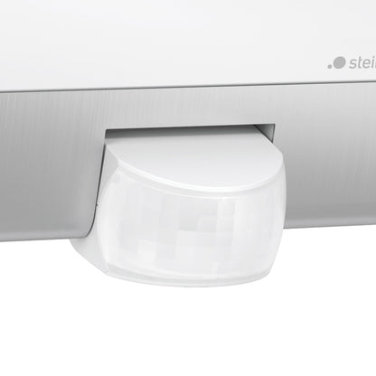 Steinel Outdoor Wall Light L 22 S - Motion Sensor Light 180° Detection, 10 m Range, Stainless Steel Porch Light, 60 W, E27 Fitting, Mains Powered, 28.6 x 16.2 x 8.5 cm, Anthracite
