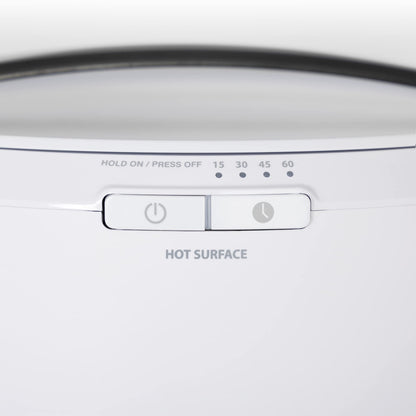 Zadro Large Hot Towel Warmer Bucket Timer Electric Towel Warmer for Bathroom Auto-Shut Off Heated Towel Warmer Spa (Large | 20L | 12" Dia. x 21" Tall, White)