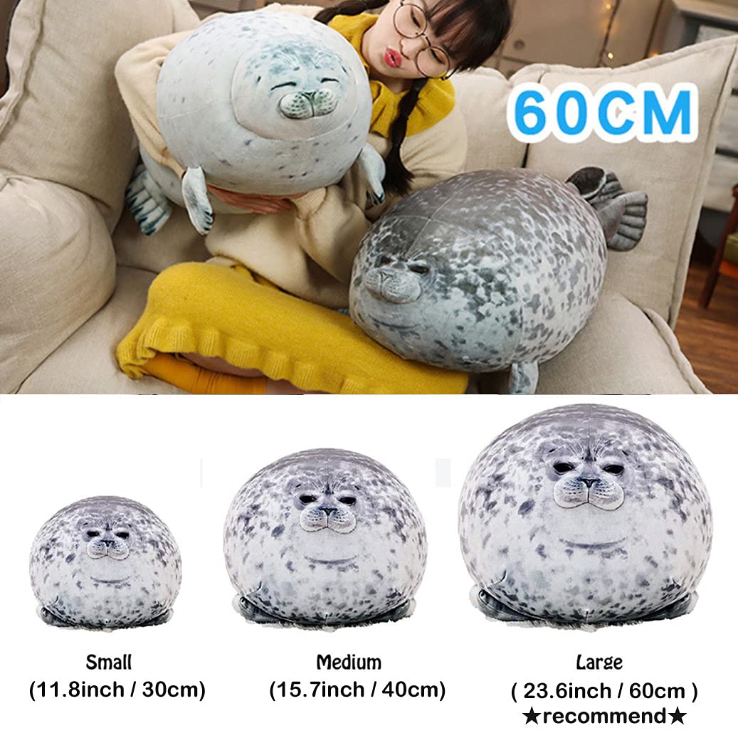 ETAOLINE Chubby Blob Seal Pillow Cute Seal Plush Toy Stuffed Animals