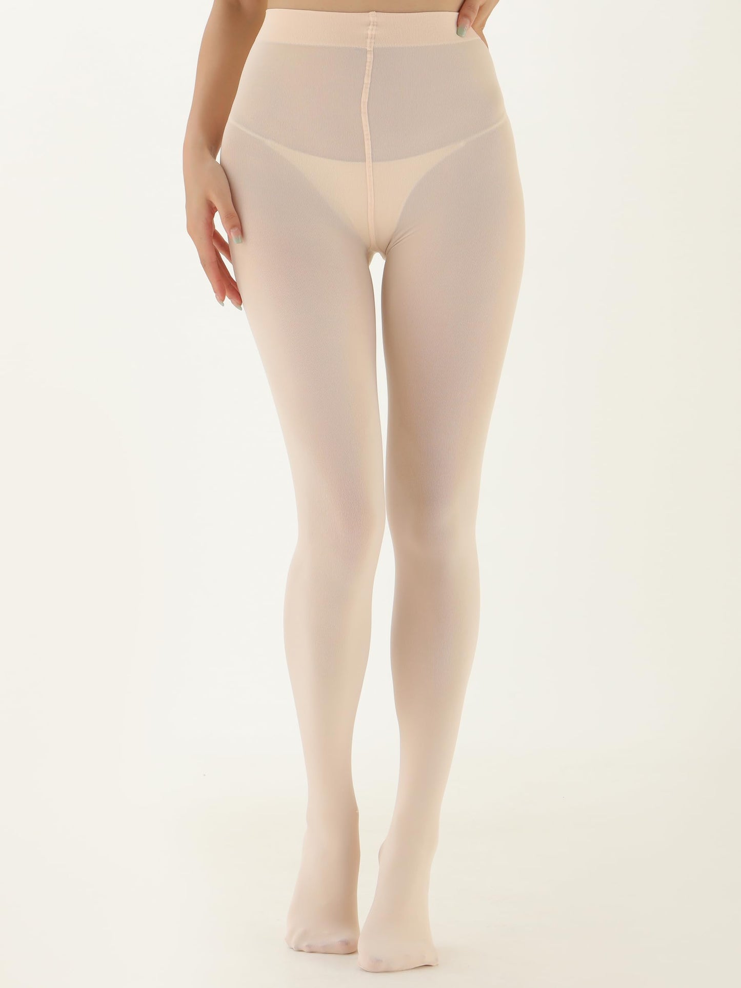 EVERSWE Women's 80 Den Soft Opaque Tights, Women's Tights (Small-Medium, Ballet Pink)