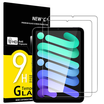 NEW'C 2 Pack Designed for iPad (A16) 11th Generation 2025, iPad 10th Generation 10.9 inches 2022 Screen Protector Tempered Glass, Bubble Free, Ultra Resistant (Easy Installation Frame)