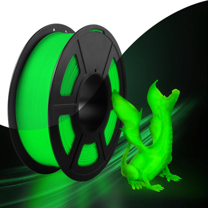 SUNLU Glow in The Dark PLA Filament, Neatly Wound Luminous PLA 3D Printer Filament 1.75mm Dimensional Accuracy +/- 0.02mm, Fit Most FDM 3D Printers, 1kg Spool (2.2lbs), Green PLA, Glow Green.