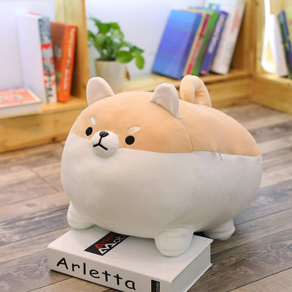 OUKEYI Shiba Inu Plush Dog Toy Anime Corgi Kawaii Soft Pillow, Plush Toy Gifts for Girl Boy (16 inch)