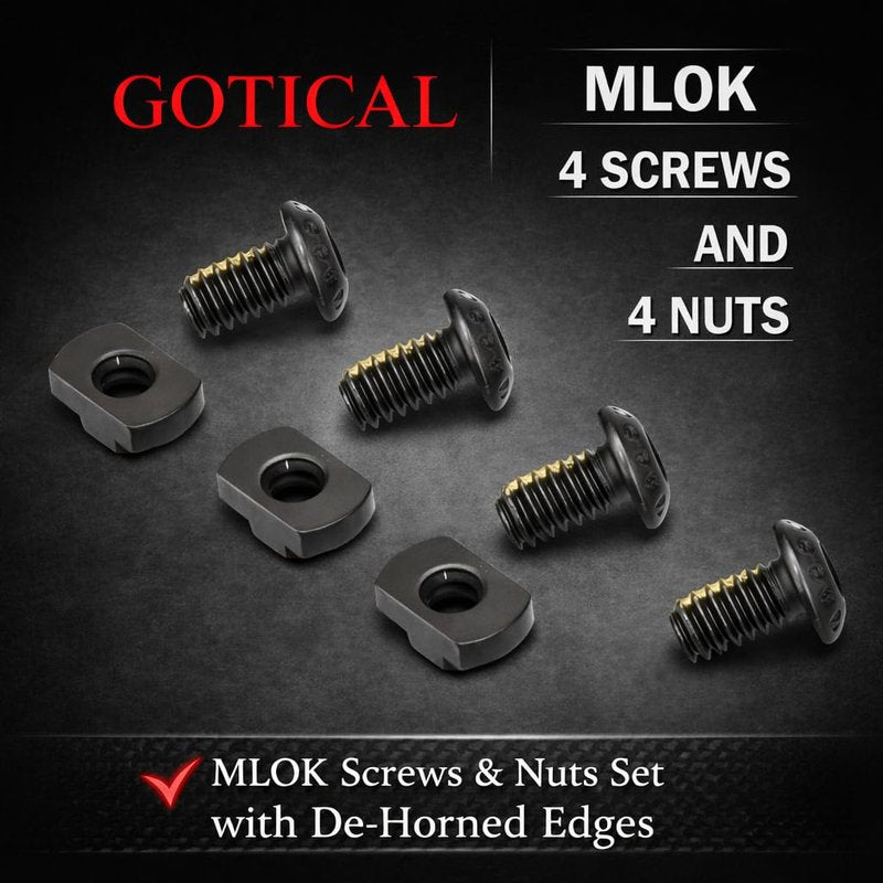 Gotical Multi Slots Mlok to Picatinny Rail Adapter | Set of 9 Slot Ar Picatinny Rail System