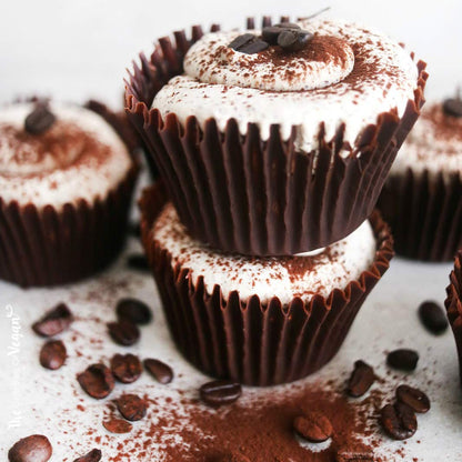 Gifbera 400-Count Brown Standard Cupcake Liners Swedish Paper Coffee Baking Cups for Halloween Christmas, Coffee Color