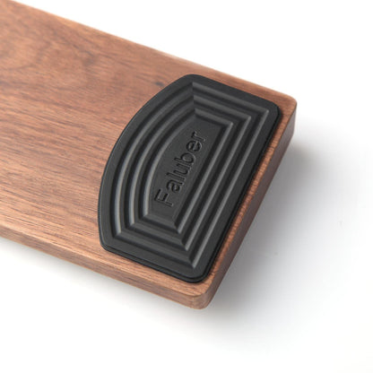 Faluber Wooden Wrist Rest, 17.3-inch Length and 20mm Thickness for Full-Sized Keyboard, Walnut Wood Palm Rest, Ergonomic Design for Mechanical Gaming Keyboard, Stain Resistant (Large, Walnut Wood)
