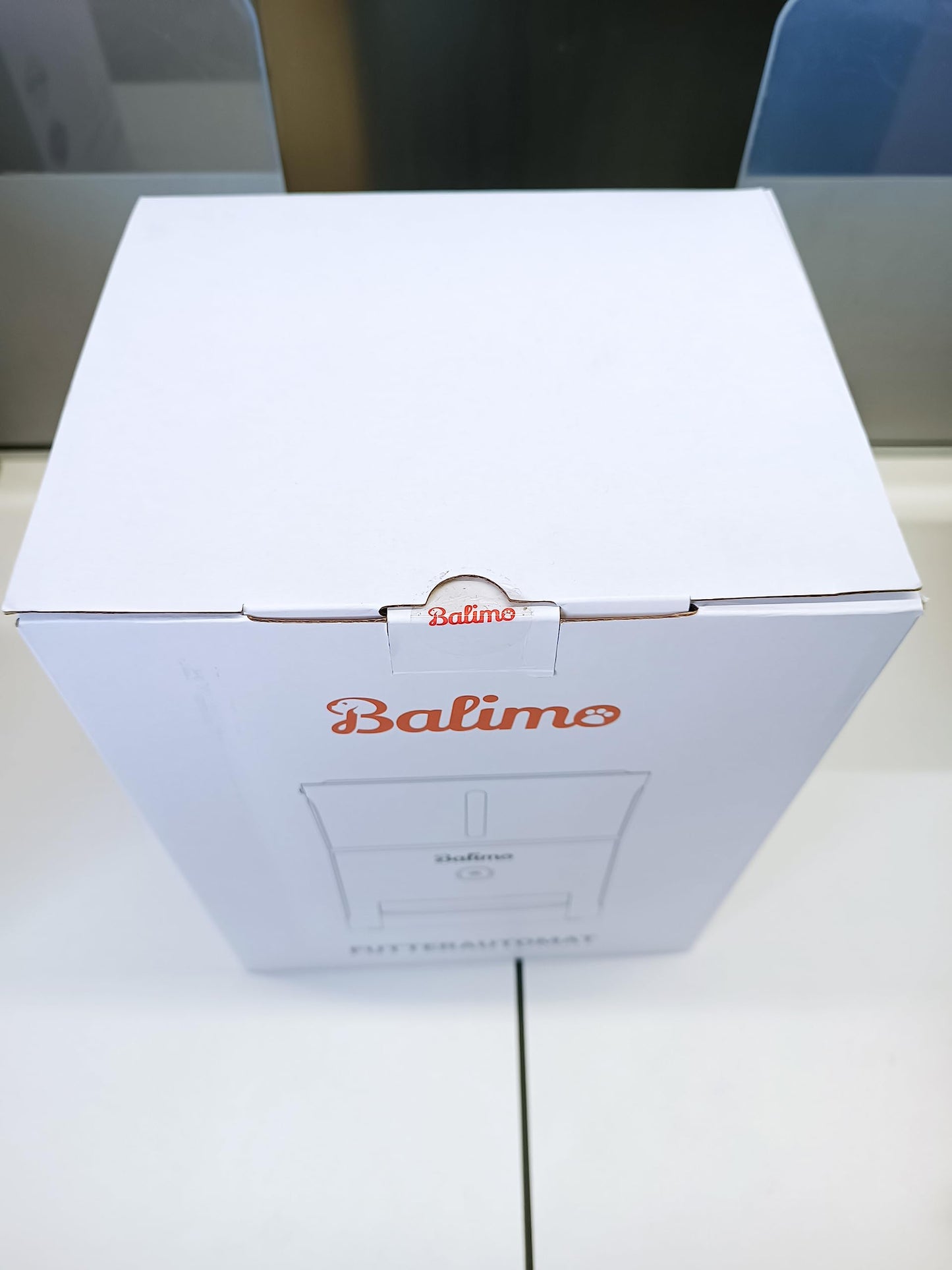 Balimo Automatic Cat Feeder, 3L, Stainless Steel Bowl, 1-6 Meals a Day, White