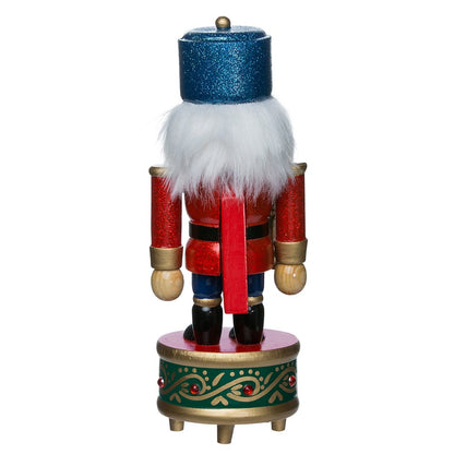 Kurt Adler Wooden Musical Soldier Nutcracker, 8.5-Inch