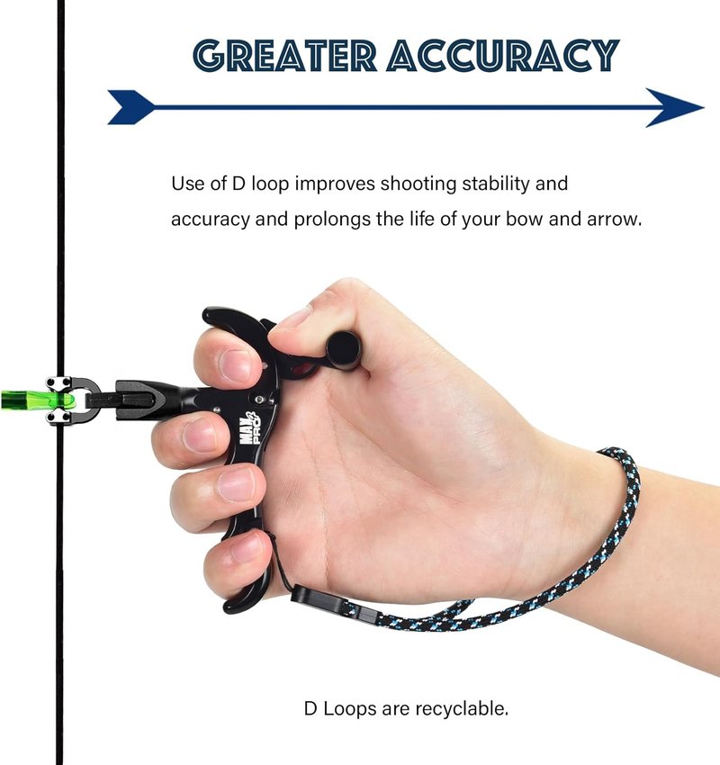 Thumb Release for Compound Bow - 360° Rotatable Archery Release with 3/4 Finger Grip