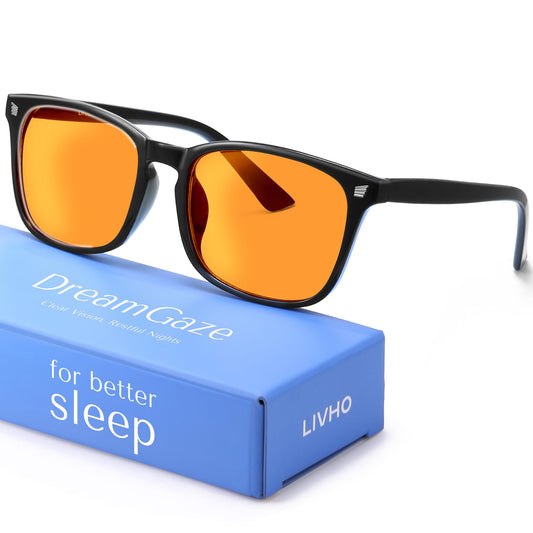 DreamGaze Blue Blocking Glasses for Better Sleep, Anti Blue Light Glasses Men, Gaming Glasses For Men, Anti Eyestrain