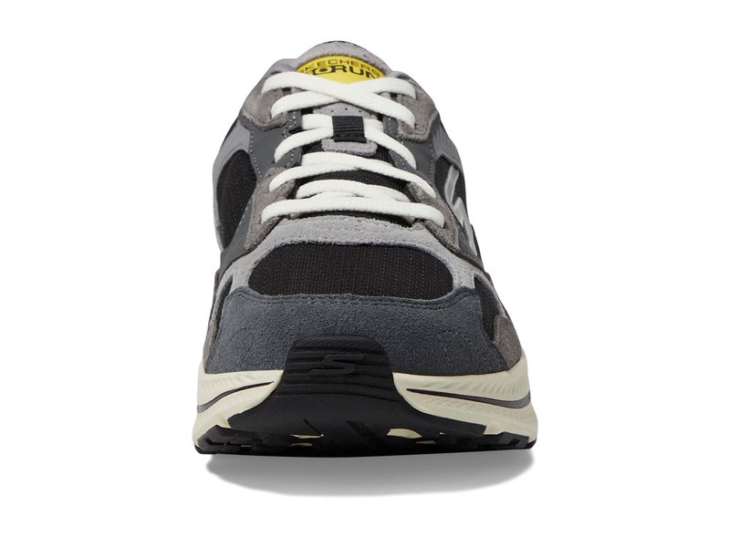 Skechers Performance Mens Go Run Consistent 2.0 - Retro Sneaker, Charcoal/Black,8.5