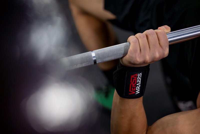 Versa Wrapps for Powerlifters, Bodybuilders, and All Athletes, Complement to Our Lifting Grips, Made in the USA, Black, 12"